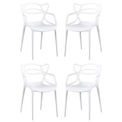 LALU - sedia in plastica set da 4