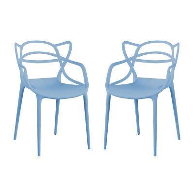 LALU - sedia in plastica set da 2