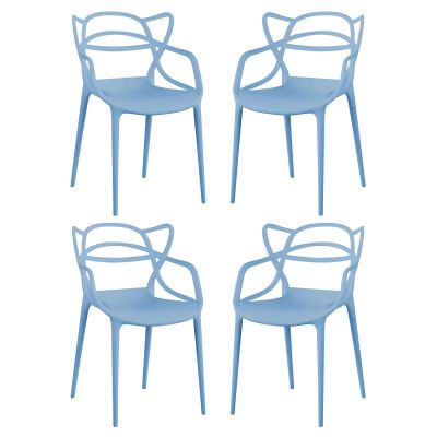 LALU - sedia in plastica set da 4