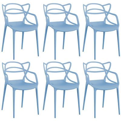 LALU - sedia in plastica set da 6