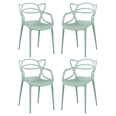 LALU - sedia in plastica set da 4