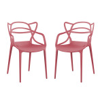LALU - sedia in plastica set da 2