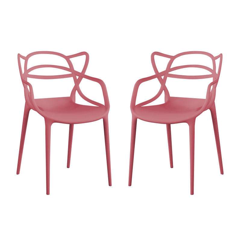 LALU - sedia in plastica set da 2