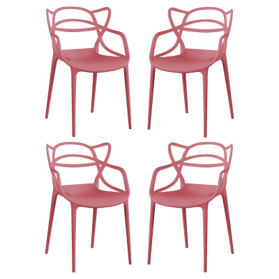 LALU - sedia in plastica set da 4