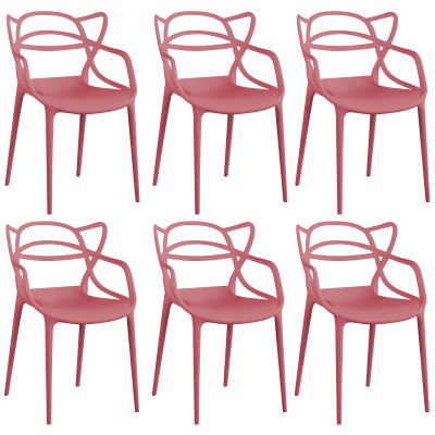 LALU - sedia in plastica set da 6