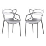 LALU - sedia in plastica set da 2