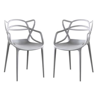 LALU - sedia in plastica set da 2