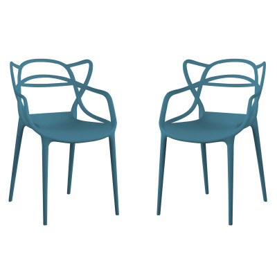 LALU - sedia in plastica set da 2