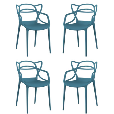 LALU - sedia in plastica set da 4