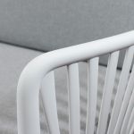 ASH - Salotto con divano 3 posti da giardino in polipropilene