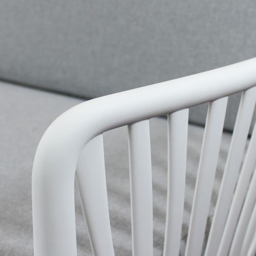 ASH - Salotto con divano 3 posti da giardino in polipropilene