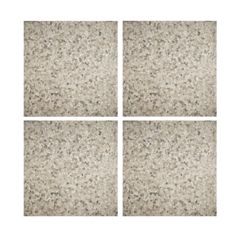Set 4 pezzi piastra ombrellone palo laterale 40x40cm