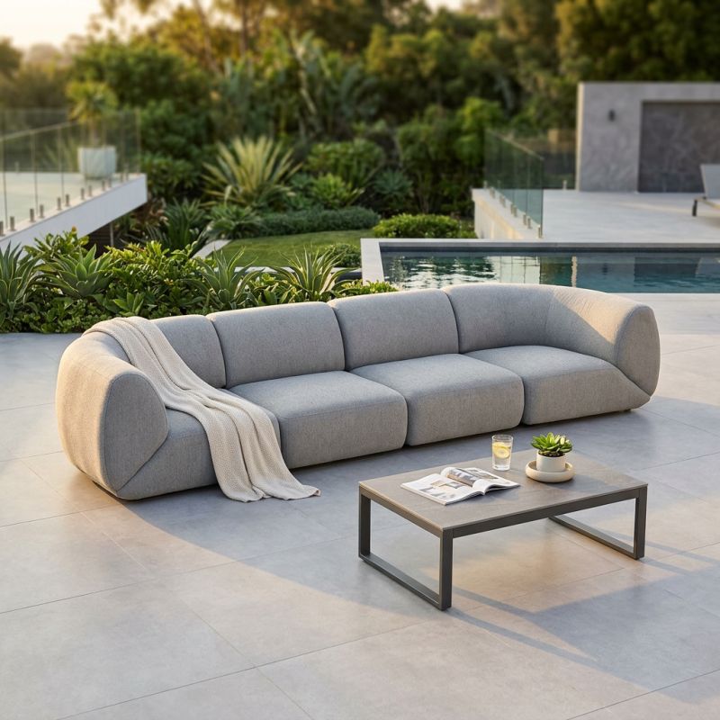 PETALUMA - Set salotto da giardino modulare