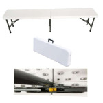 Set 2 panche catering pieghevole e abs bianco
