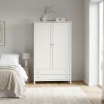 ORION - armadio due ante in legno bianco