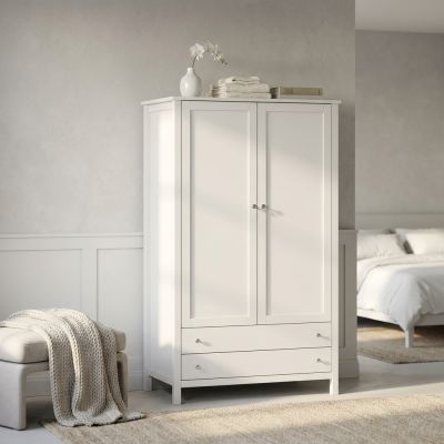 ORION - armadio due ante in legno bianco