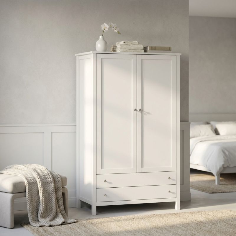 ORION - armadio due ante in legno bianco