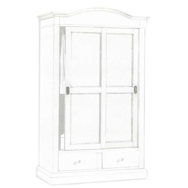 SOLARIA - armadio due ante in legno massiccio