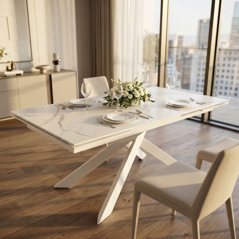 CYGNUS - tavolo da pranzo allungabile