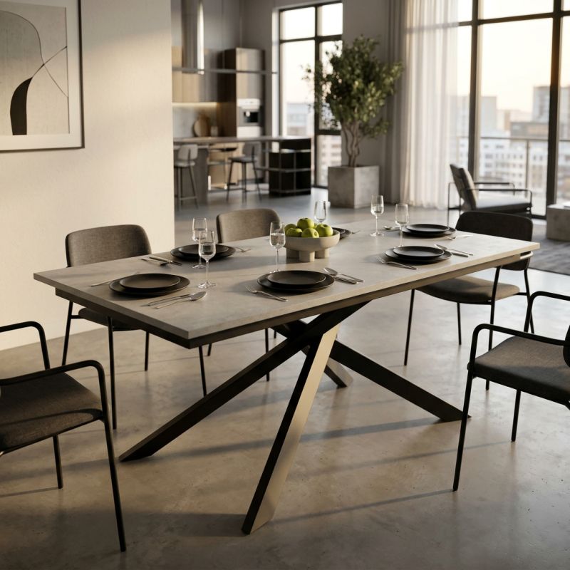 RIGEL - tavolo da pranzo allungabile da 120 cm