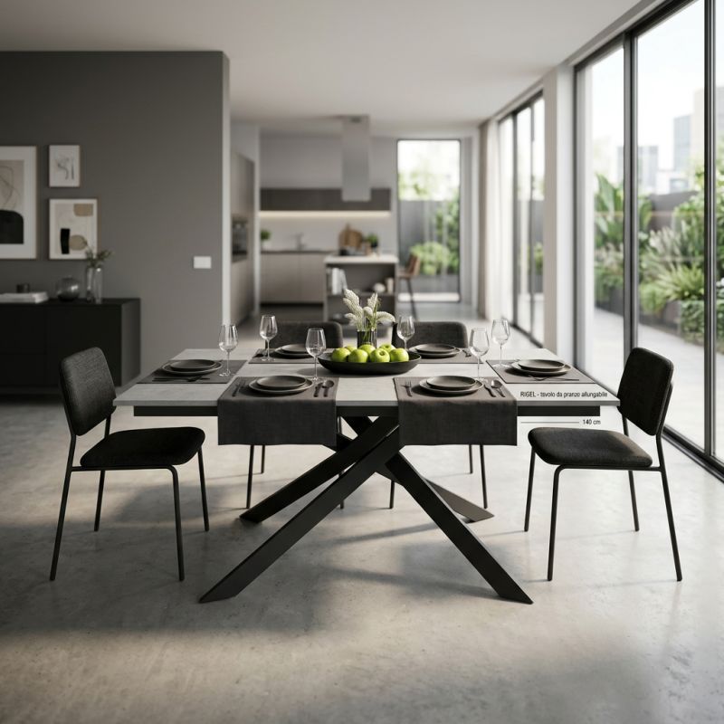 RIGEL - tavolo da pranzo allungabile da 140 cm