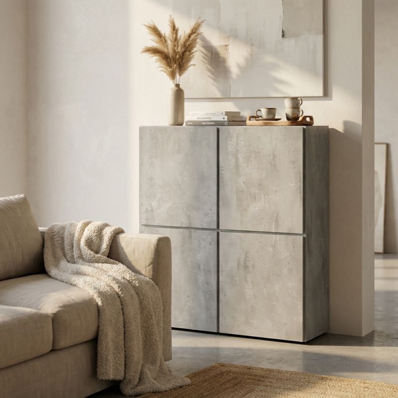 CERBERO - credenza moderna con ante ammortizzate