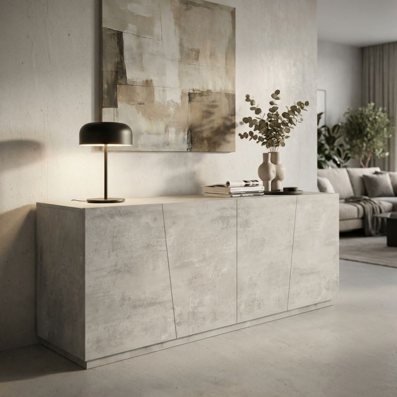 CHRONOS - madia moderna con ante ammortizzate