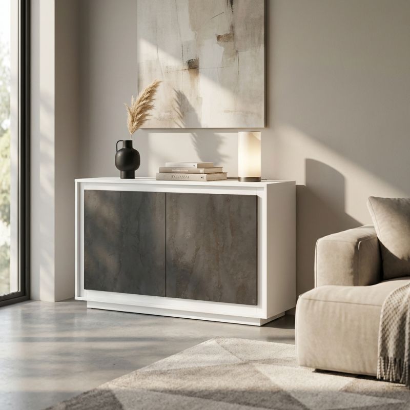 TYCHE - madia moderna con ante ammortizzate