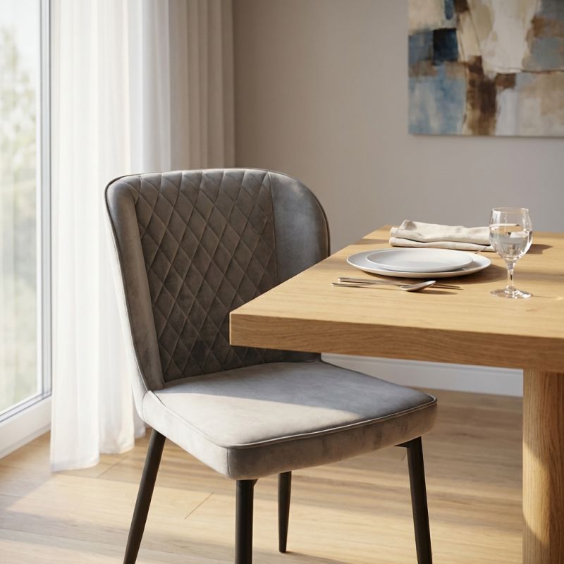 OURANOS - sedia moderna in velluto