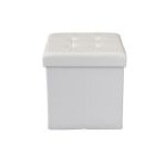 ZARA - pouf quadrato in ecopelle