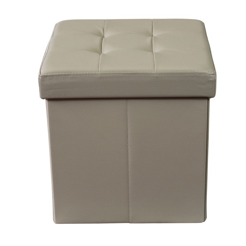 ZARA - pouf quadrato in ecopelle