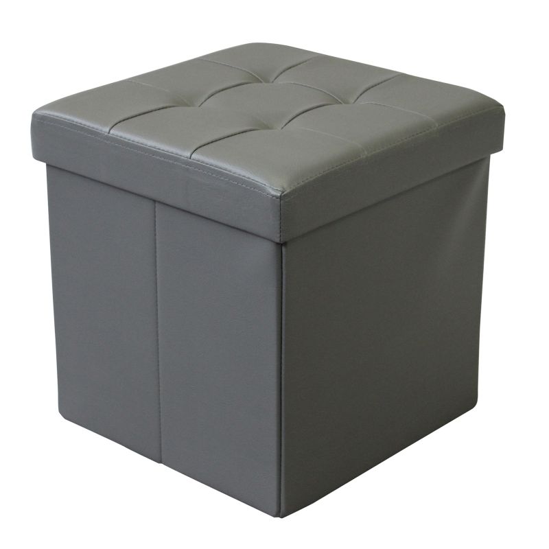 ZARA - pouf quadrato in ecopelle