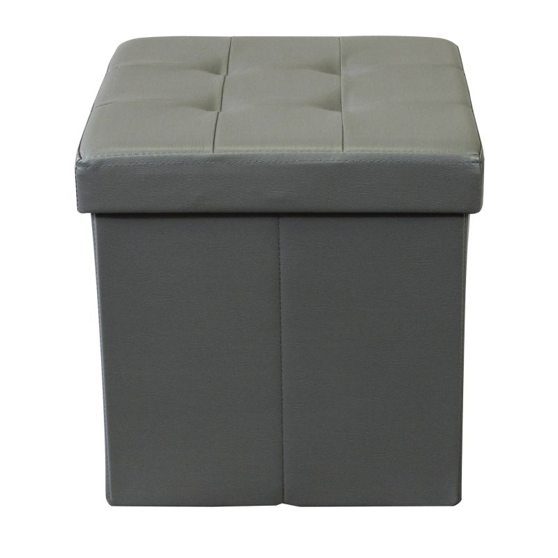 ZARA - pouf quadrato in ecopelle