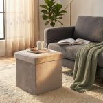 KATI - pouf quadrato in velluto