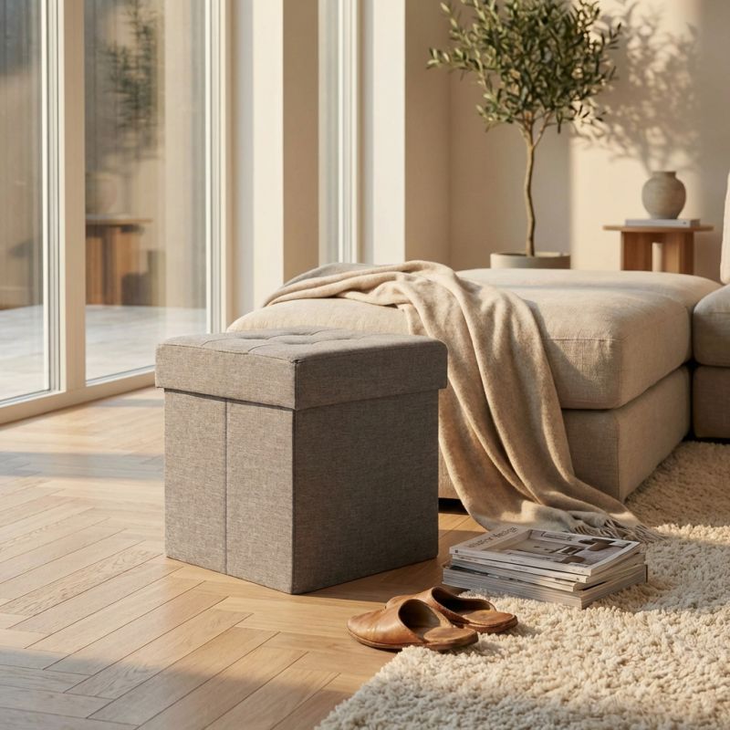 ORI - pouf quadrato in stoffa