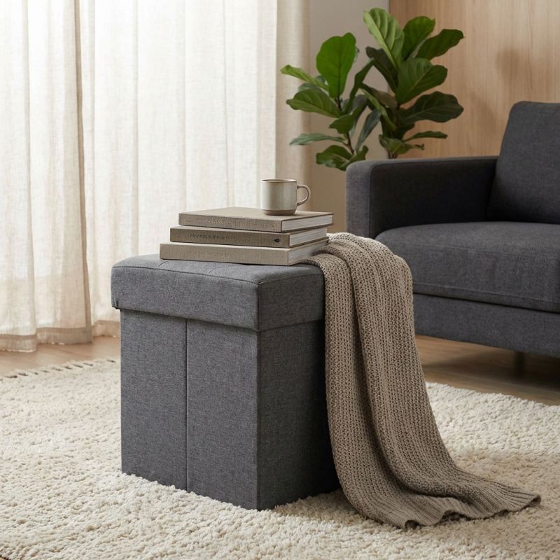 ORI - pouf quadrato in stoffa