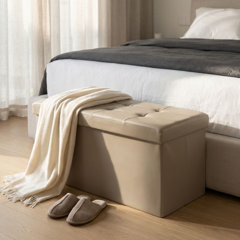 IRO - pouf rettangolare in ecopelle