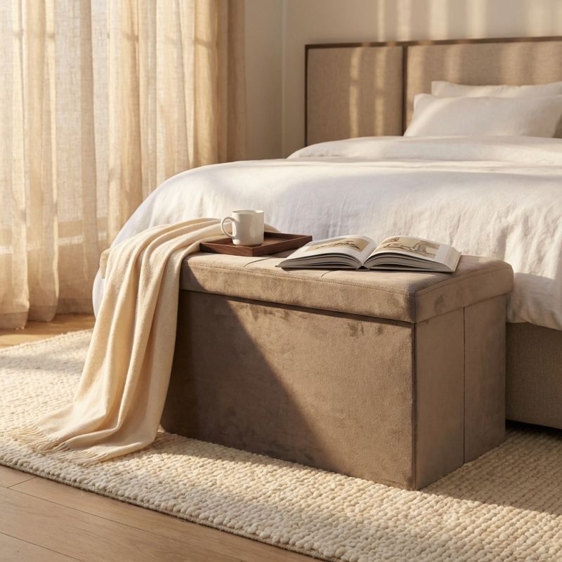 IRO - pouf rettangolare in velluto