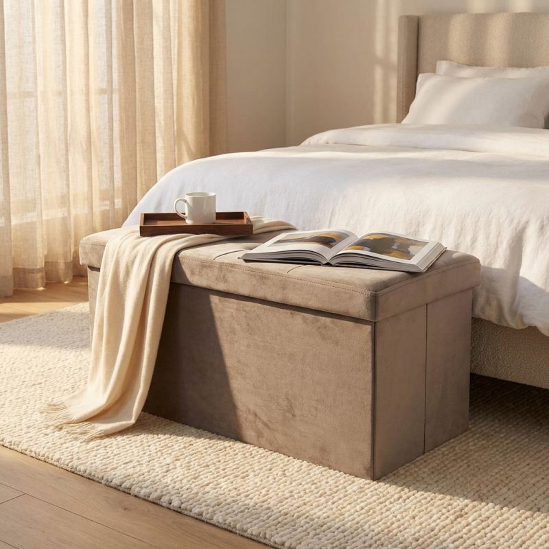 IRO - pouf rettangolare in velluto