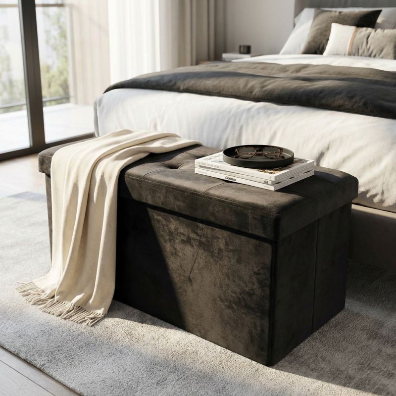 IRO - pouf rettangolare in velluto