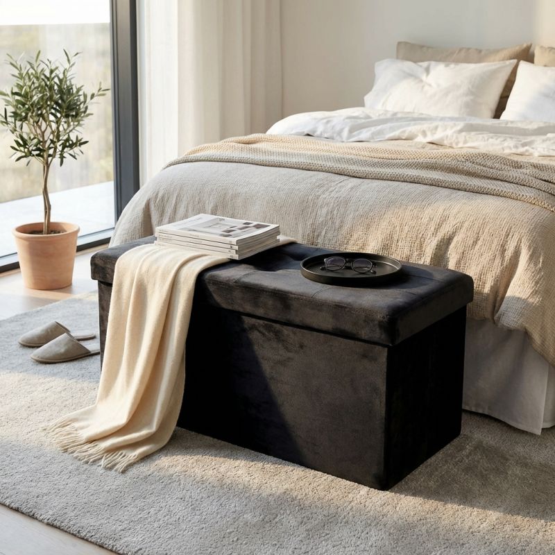 IRO - pouf rettangolare in velluto