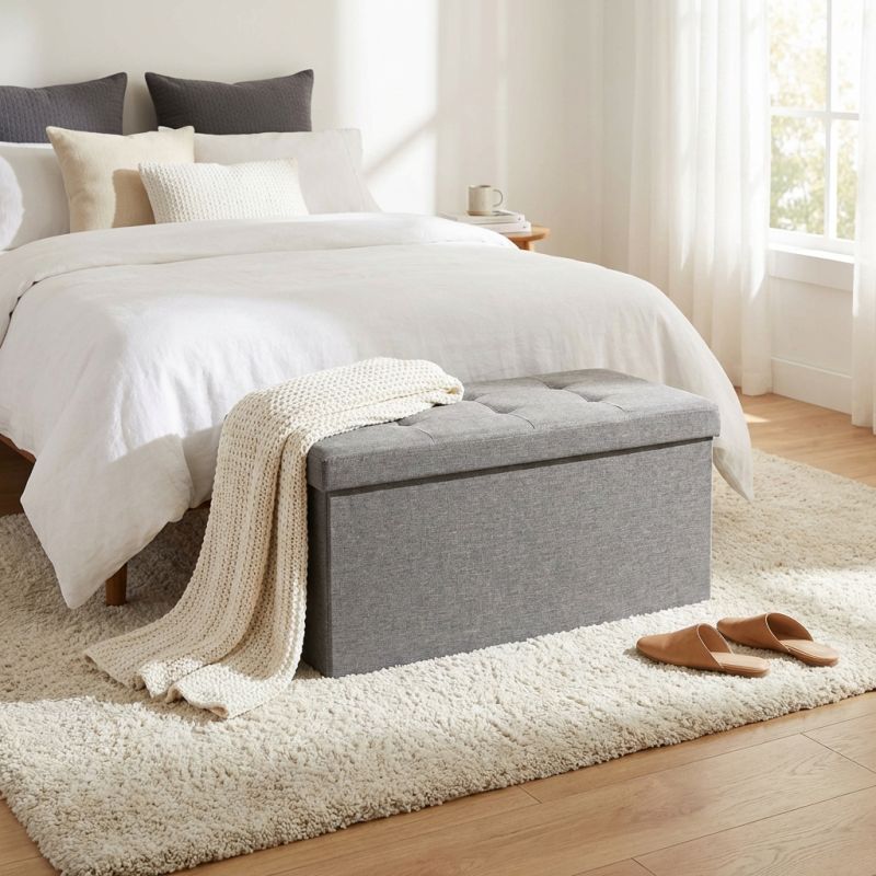 IRO - pouf rettangolare in stoffa