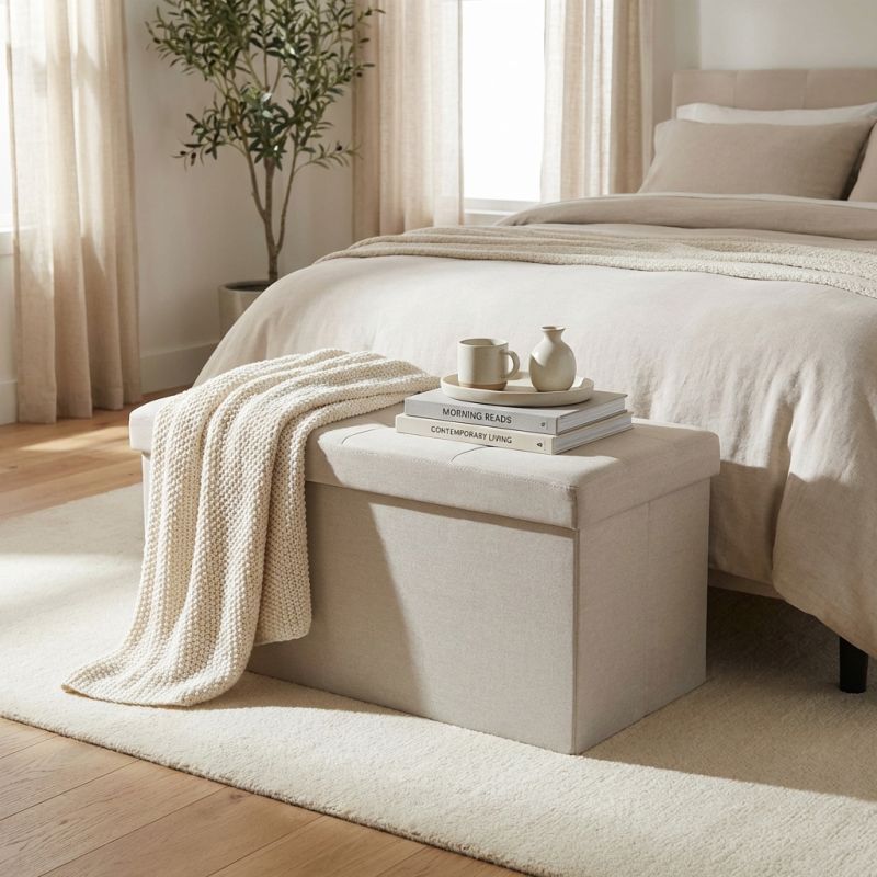 IRO - pouf rettangolare in stoffa