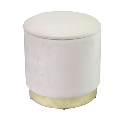 LARA - pouf rotondo in velluto