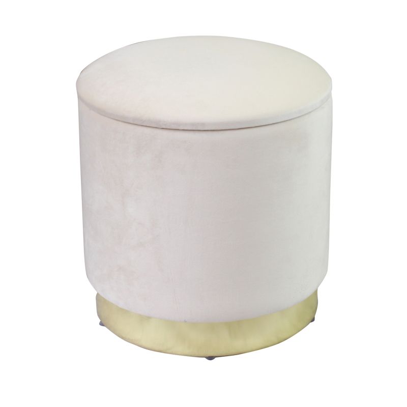 LARA - pouf rotondo in velluto