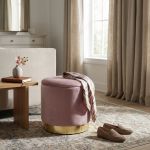 LARA - pouf rotondo in velluto