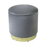 LARA - pouf rotondo in velluto