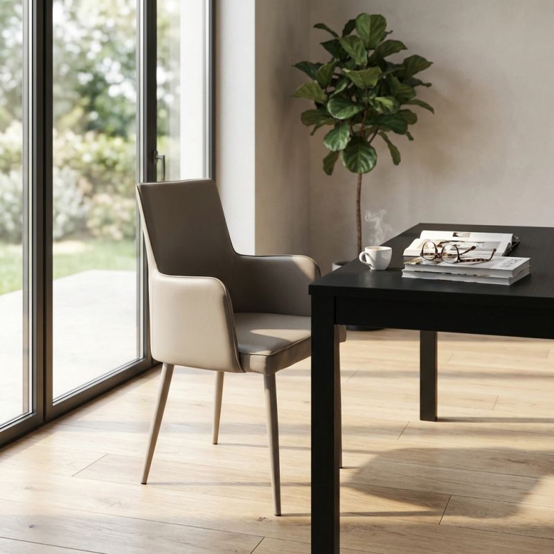 MILE - poltrona moderna in ecopelle