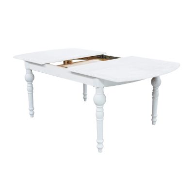 CROSS - tavolo vintage allungabile in legno con piano stondato