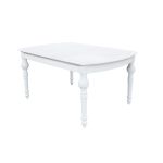 CROSS - tavolo vintage allungabile in legno con piano stondato